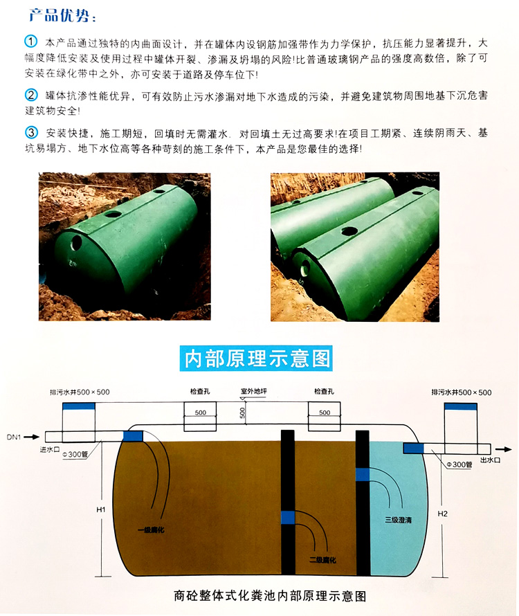 修武玻璃钢化粪池